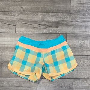 Lululemon plaid shorts